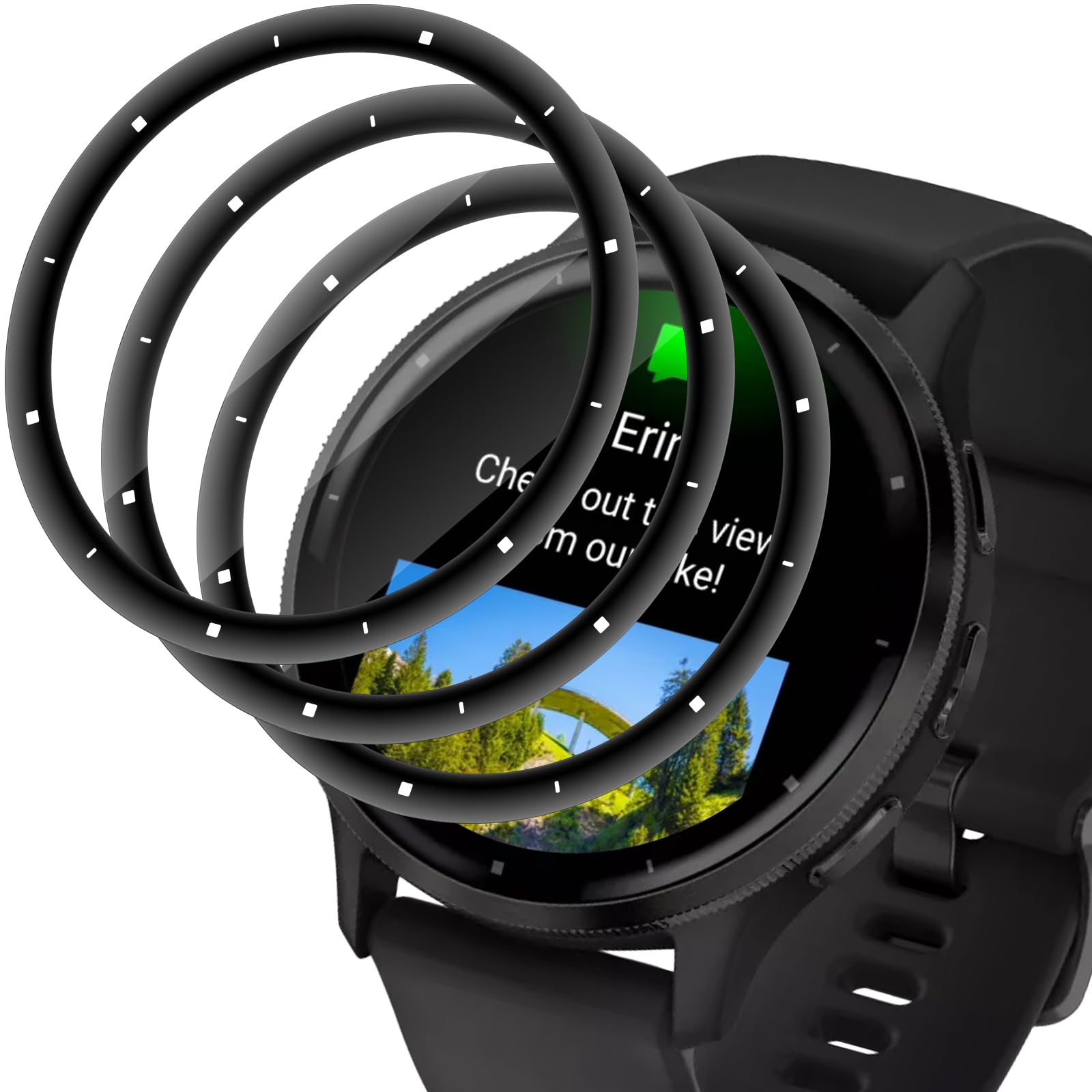 IQShield Panzerglas Für Garmin Venu 3s - 3er Pack Displayschutz