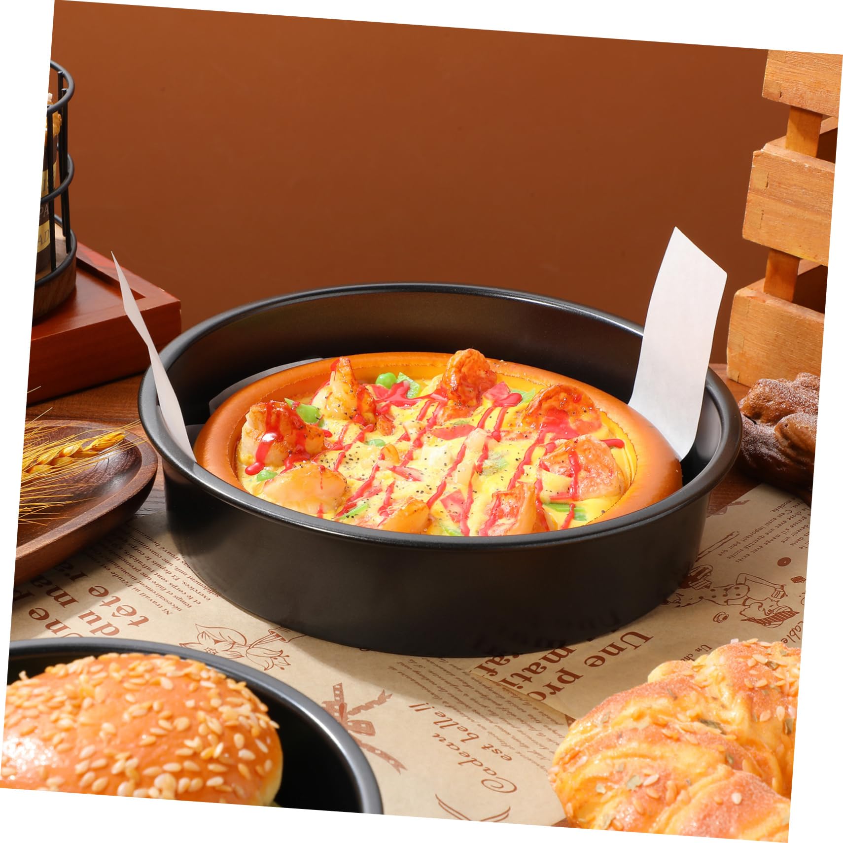 Luxshiny 3 Pezzi Pani per Torte Rotondi Antiadherenti con da Forno Pani per Torte per Preparazioni Facili e Versatili Cucina e