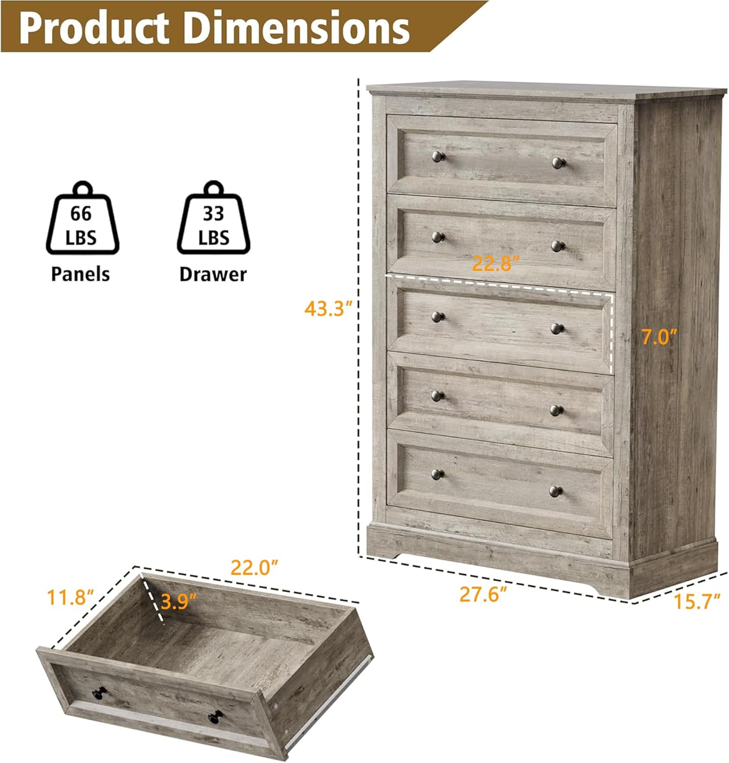 Bedroom Sets, Include 9 Drawer Dresser, and Nightstand Set of 2 with Charging Station (Grey Sets, 3 Pieces)