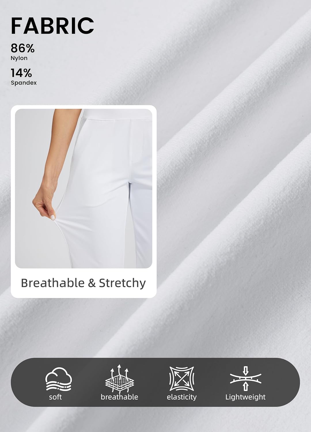 Libin Women's Golf Pants Stretchy Casual Travel Pant 7/8 Ankle Pants Athletic Sweatpants Dress Business Slacks with 4 Pockets