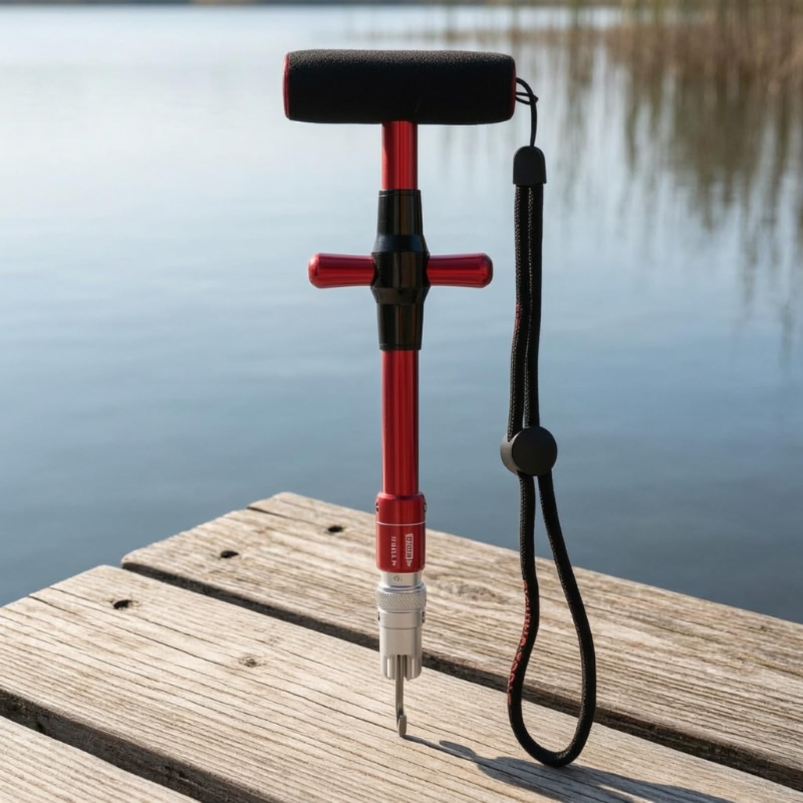 Amagogo Rimuovi Ami da Pesca Rimuovi Ami Strumento Pinza Disgorgante Accessorio con Manico Ergonomico Presa Umida Antiscivolo Sgancio Rapido a una Mano, Red