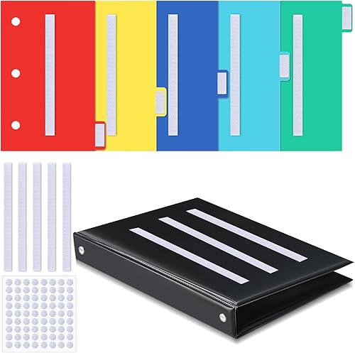 Miniatura 9 de Ctosree 246 piezas de libros de comunicación PECS pequeñas herramientas para programación visual, tarjetas de fotos, incluye 3 anillos separadores