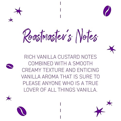 Miniatura 4 de Joffrey's Coffee - Vainilla francesa, café saborizado, tostado medio artesanal, granos arábica, sabor a natillas de vainilla y caramelo, sin gluten,