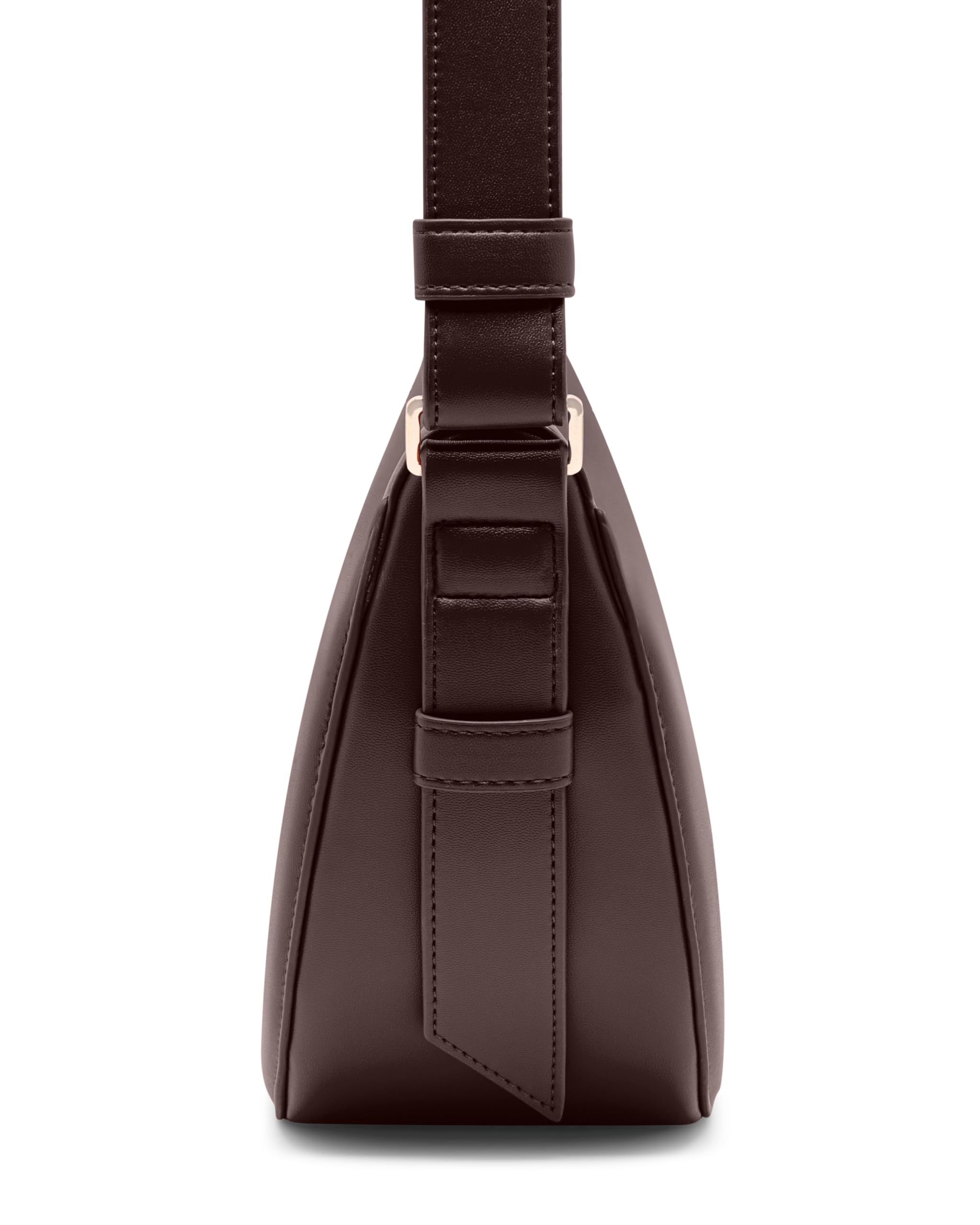 Expatrié Bolso de Hombro Mujer - Livia - Half Moon Bag - Bolso Bandolera con Diseño de Media Luna - Cuero Vegano - Repelente al Agua