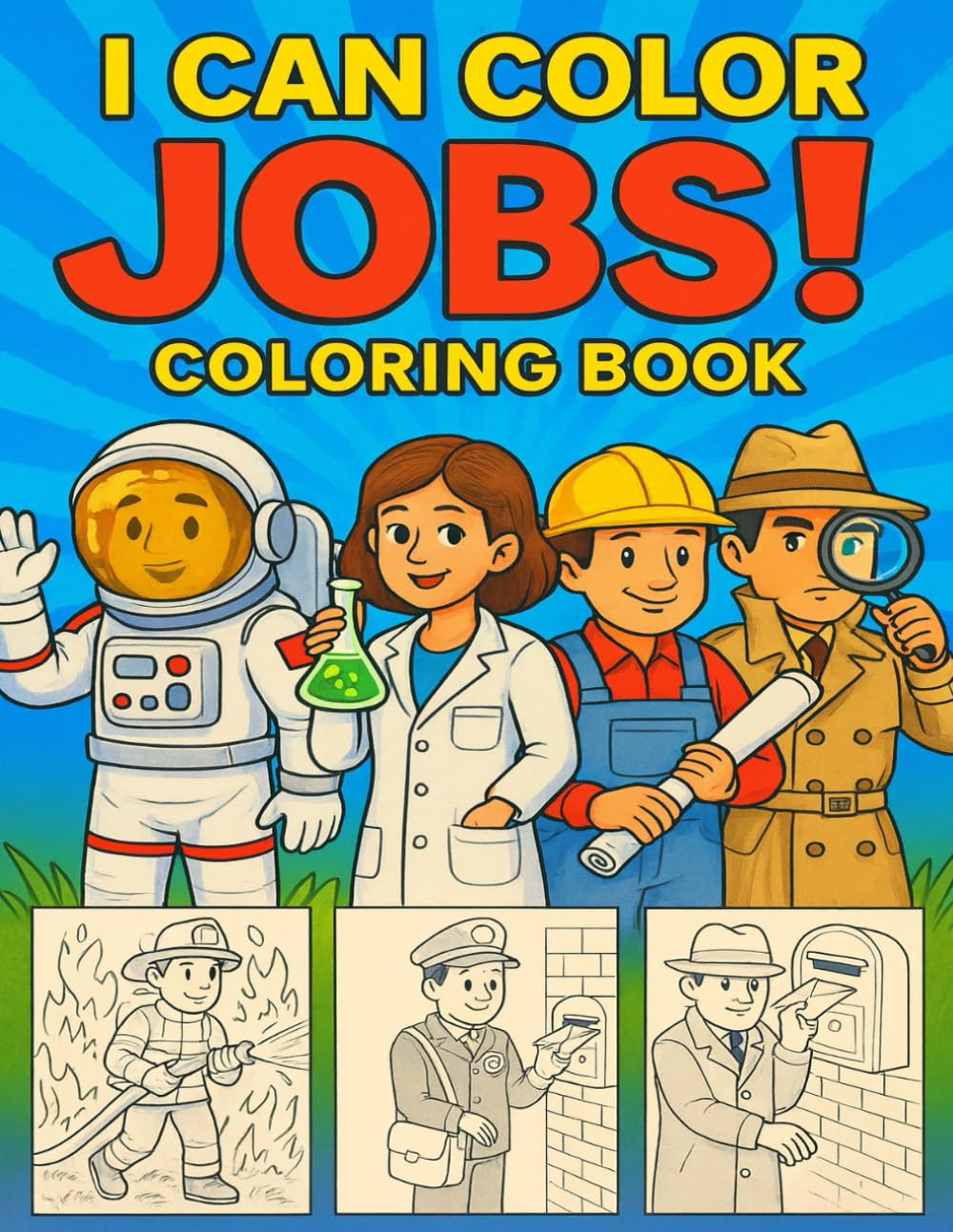 I can color jobs!: A Fun and Educational Coloring Book for Kids – Explore Community Helpers, Professions & Careers