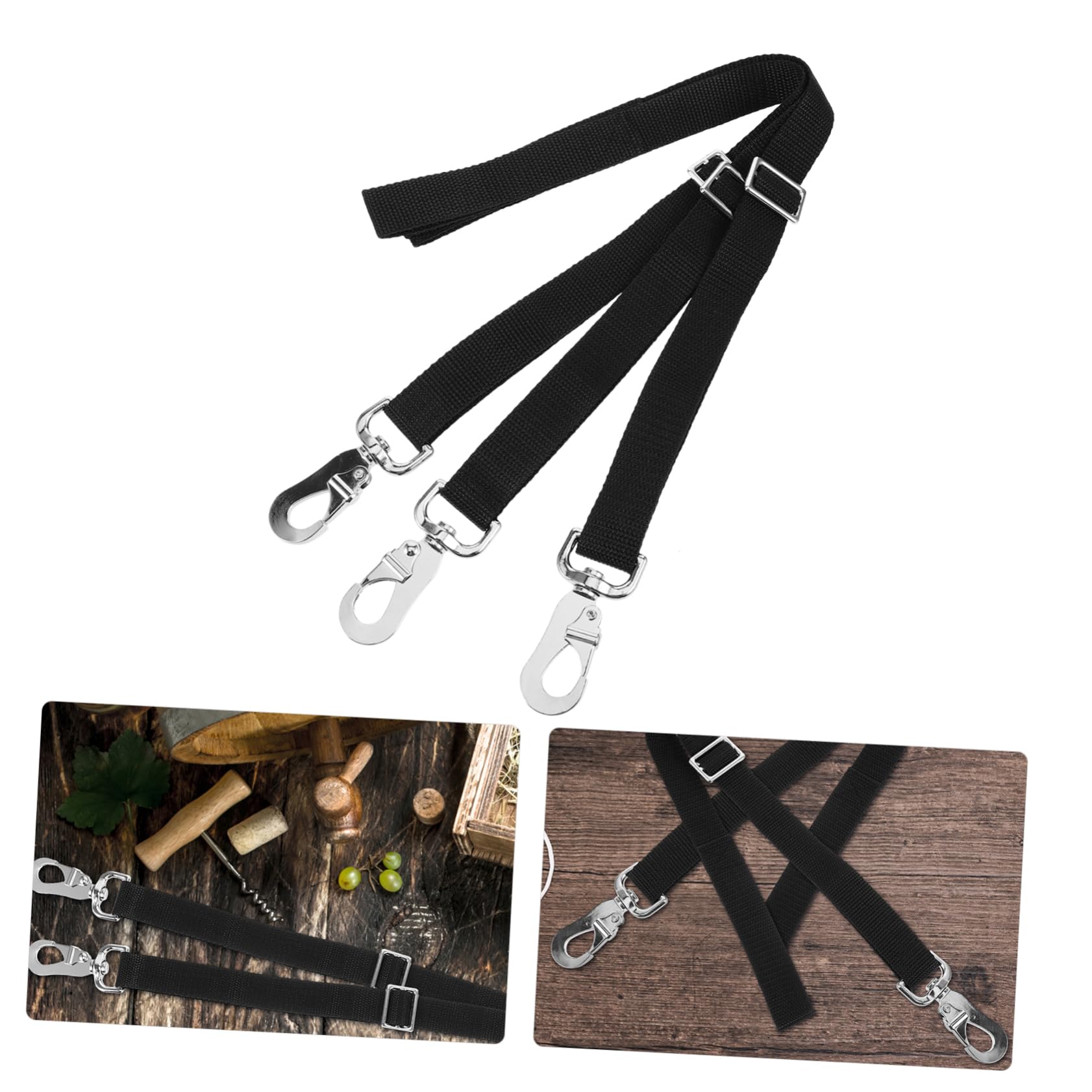Totority Horse Bucket Hanger Rope 3pcs Hay Net Strong Durable Nylon Material for Outdoor Feeding