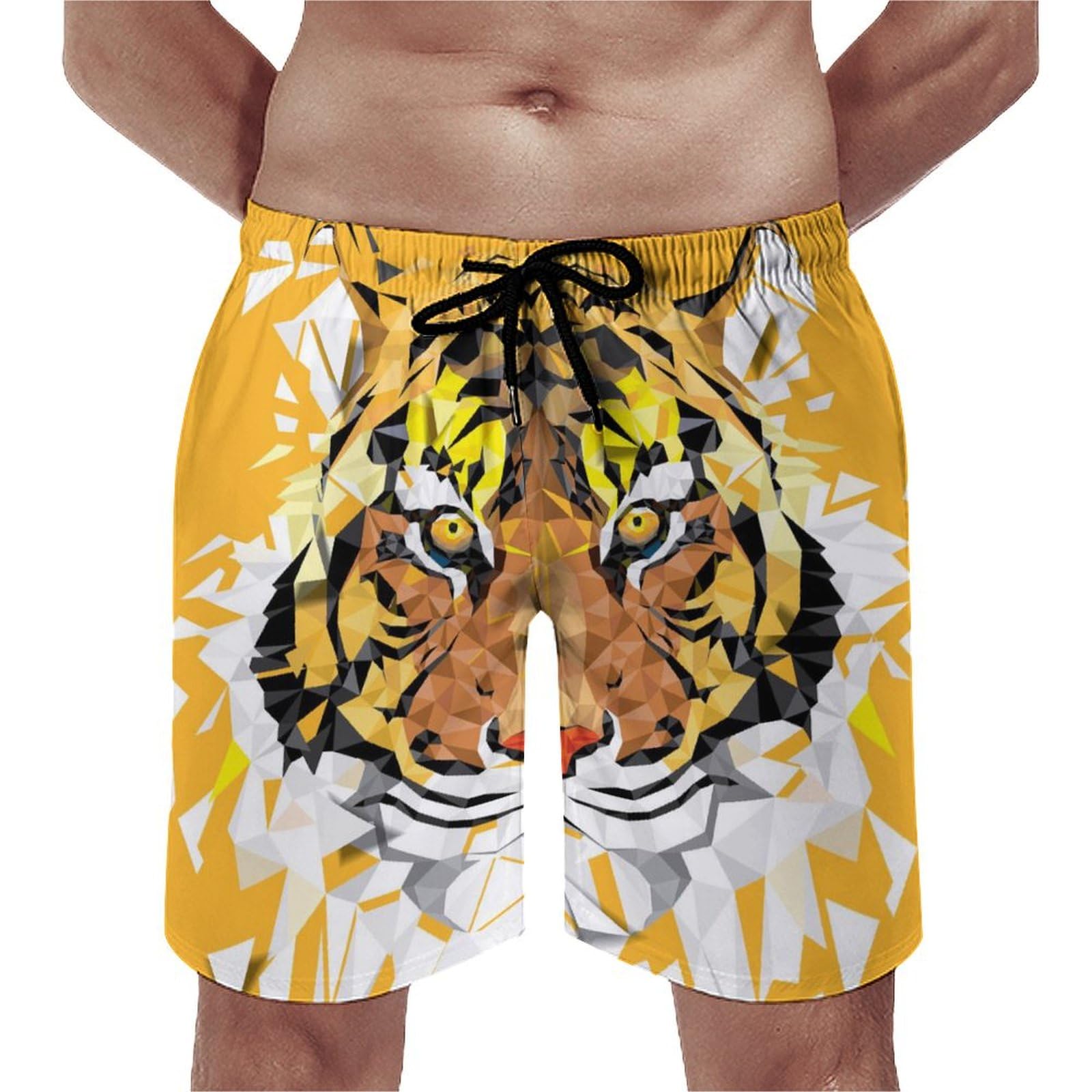 Maillot de bain séchage rapide doré short de plage léger - 8
