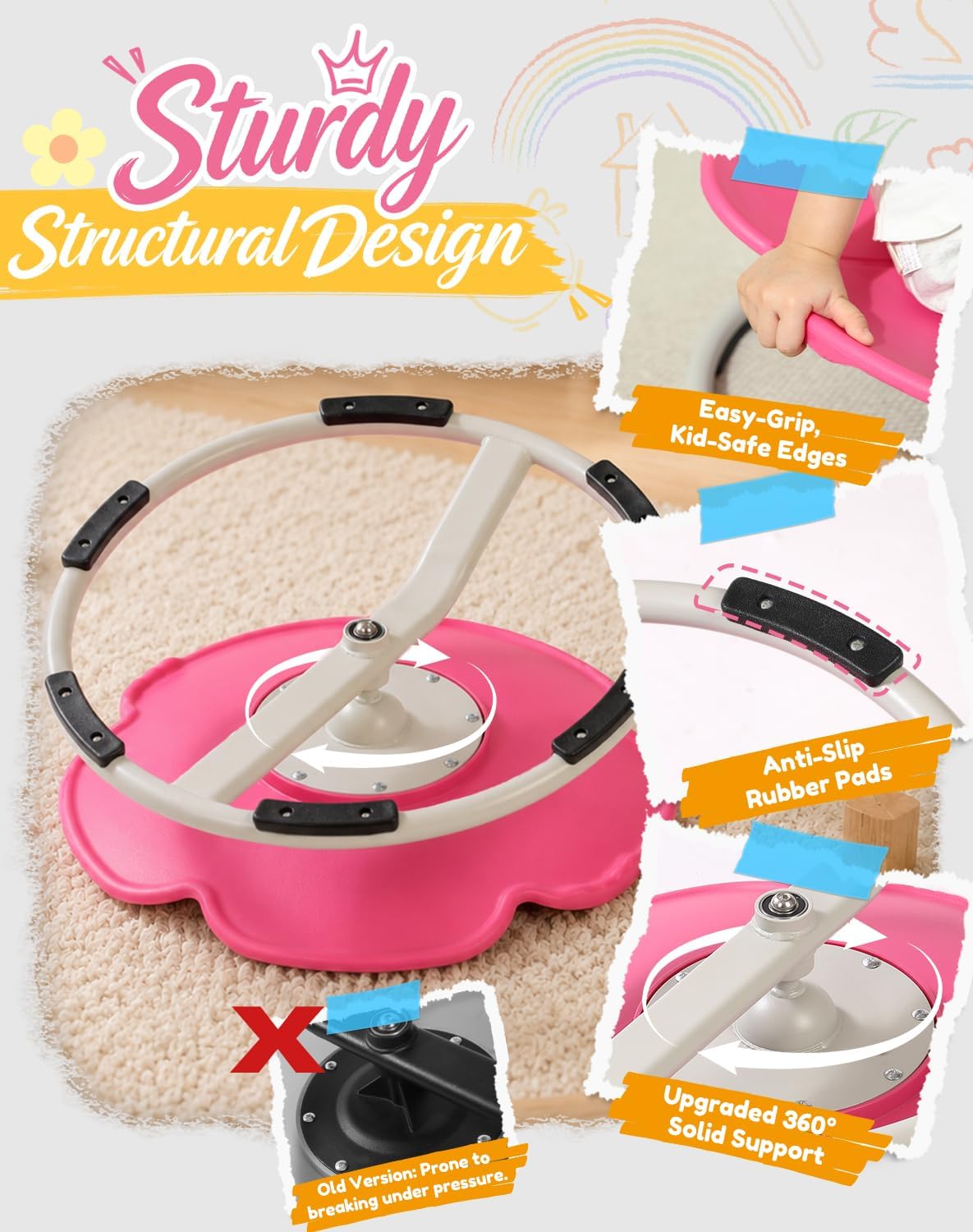 Petal Sensory Spinning Chair for Autistic Kids & Teens