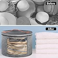 Vista 9 de Caja de Almacenamiento de Sombreros, Cajas de Sombreros para Almacenamiento de Mujeres, Soporte de Sombreros Vaqueros para Viajes, Estuche Portador