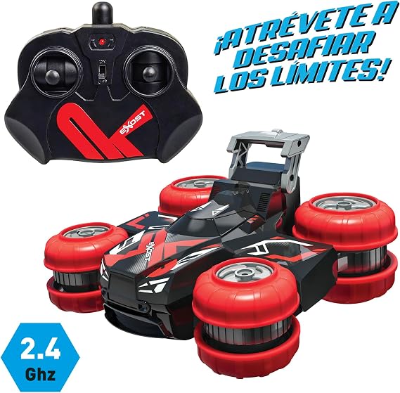 Bizak Exost Turbo Slide Stunt Car with Rotating Wheels and Range up to 25 Metres, from 5 Years (62000271)