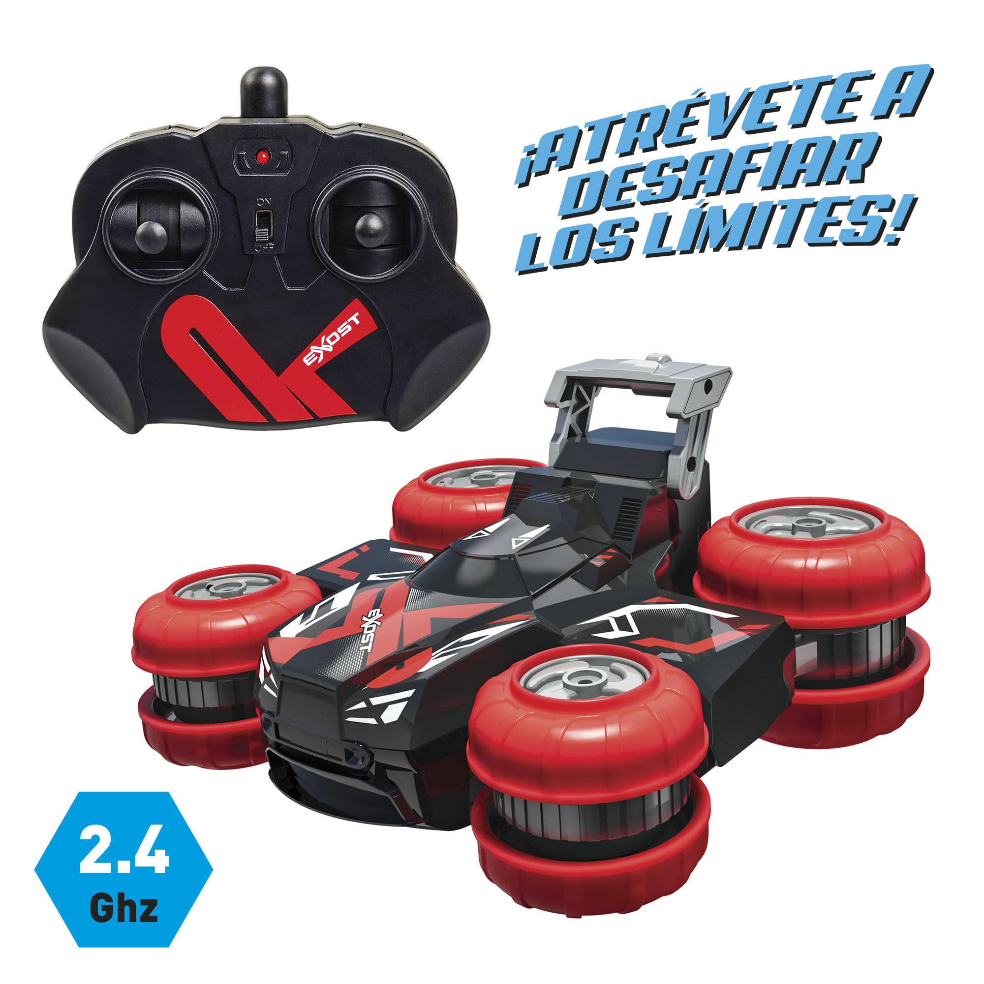 Bizak Exost Turbo Slide Stunt Car with Rotating Wheels and Range
