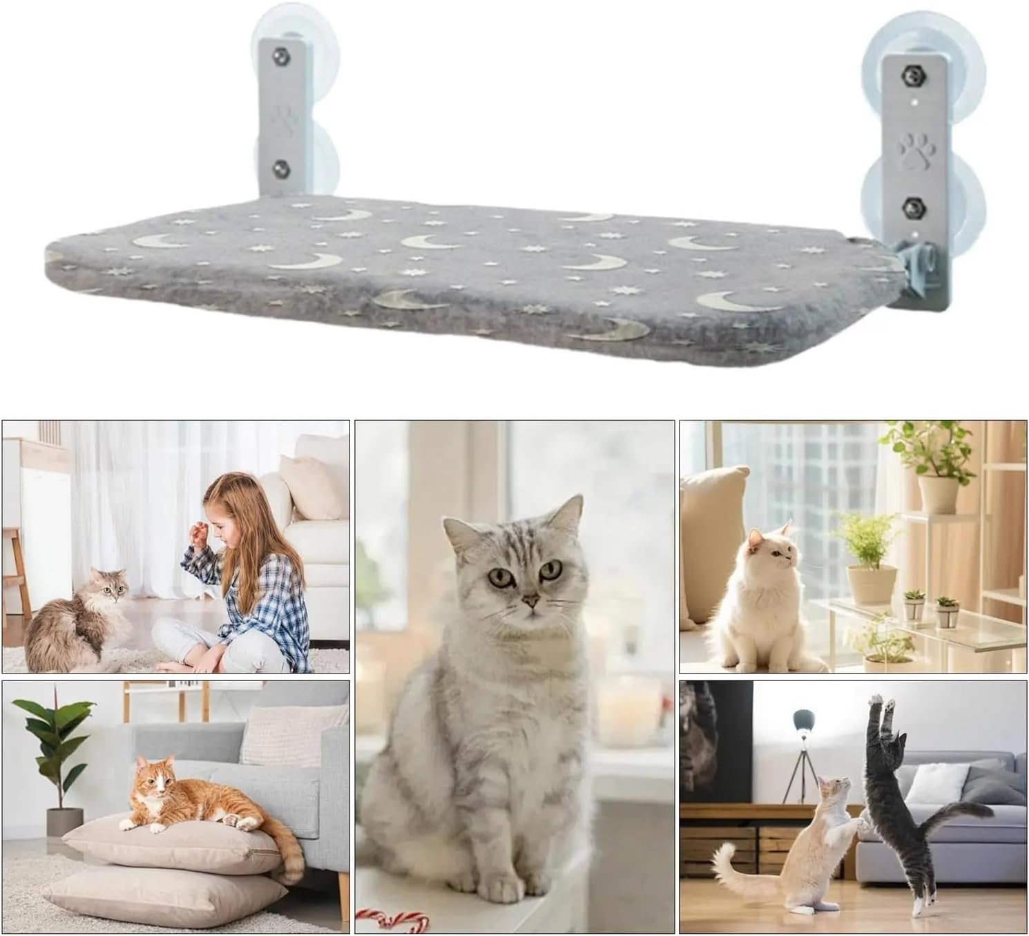 Cat Window Perch Foldable Hammock Suction Cup