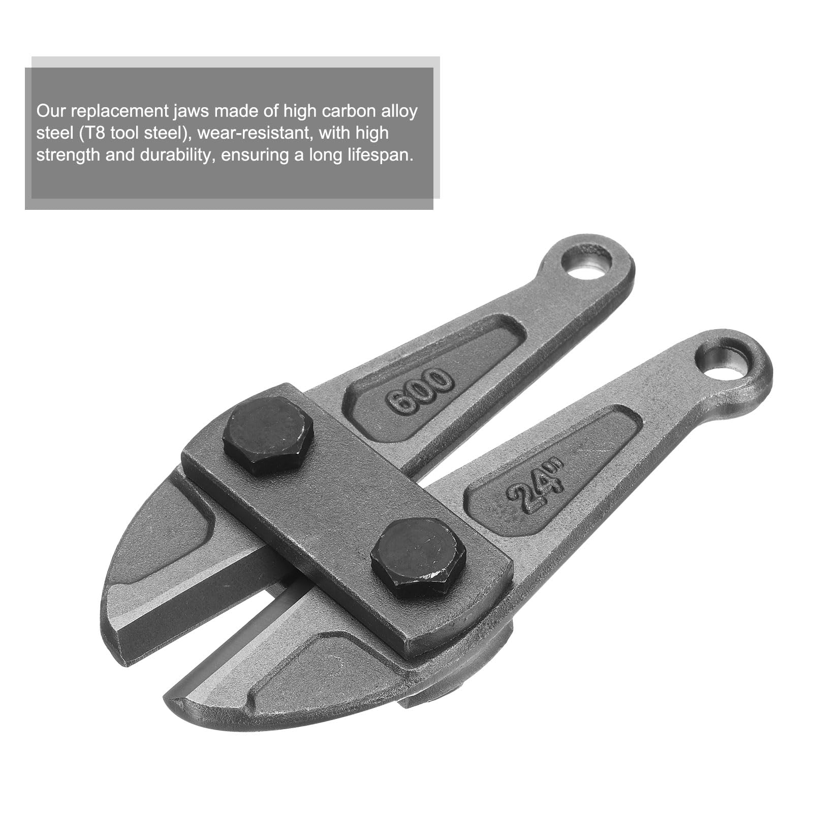 QUARKZMAN Mâchoires De Remplacement Pour Coupe-Boulons 24" Lame Coupe-Boulons Main Acier Allié Outil De Coupe Pièce Pour Fil De Clôture Vis Chaîne Coupe