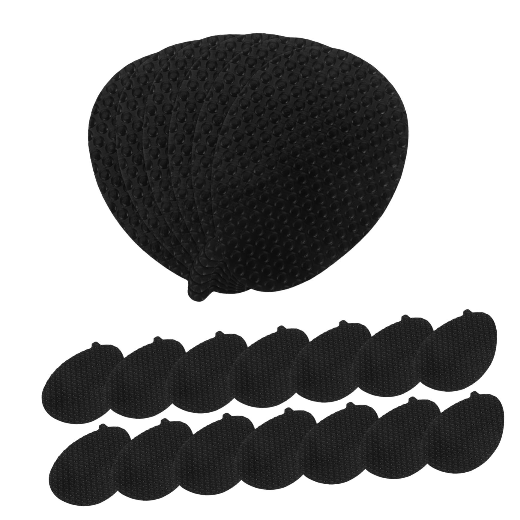 VALICLUD 4 Set Adesivi Suola Antiscivolo Guida Al Suolo Cuscinetti in Gel Sul Tallone Alto Protettore Inferiore Della Scarpa Guida Al Tallone Per Le Scarpe Resina Vinilica Nero 10 Paia*4