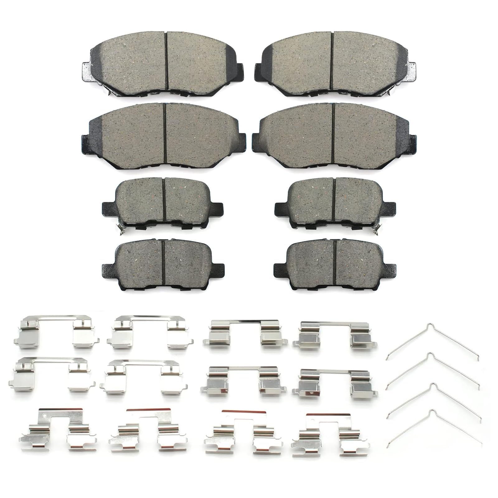Gariqe D865,D914 Ceramic Brake Pads Kits,8pcs Brake Pads Set Compatible With 2003-2008 Honda Pilot