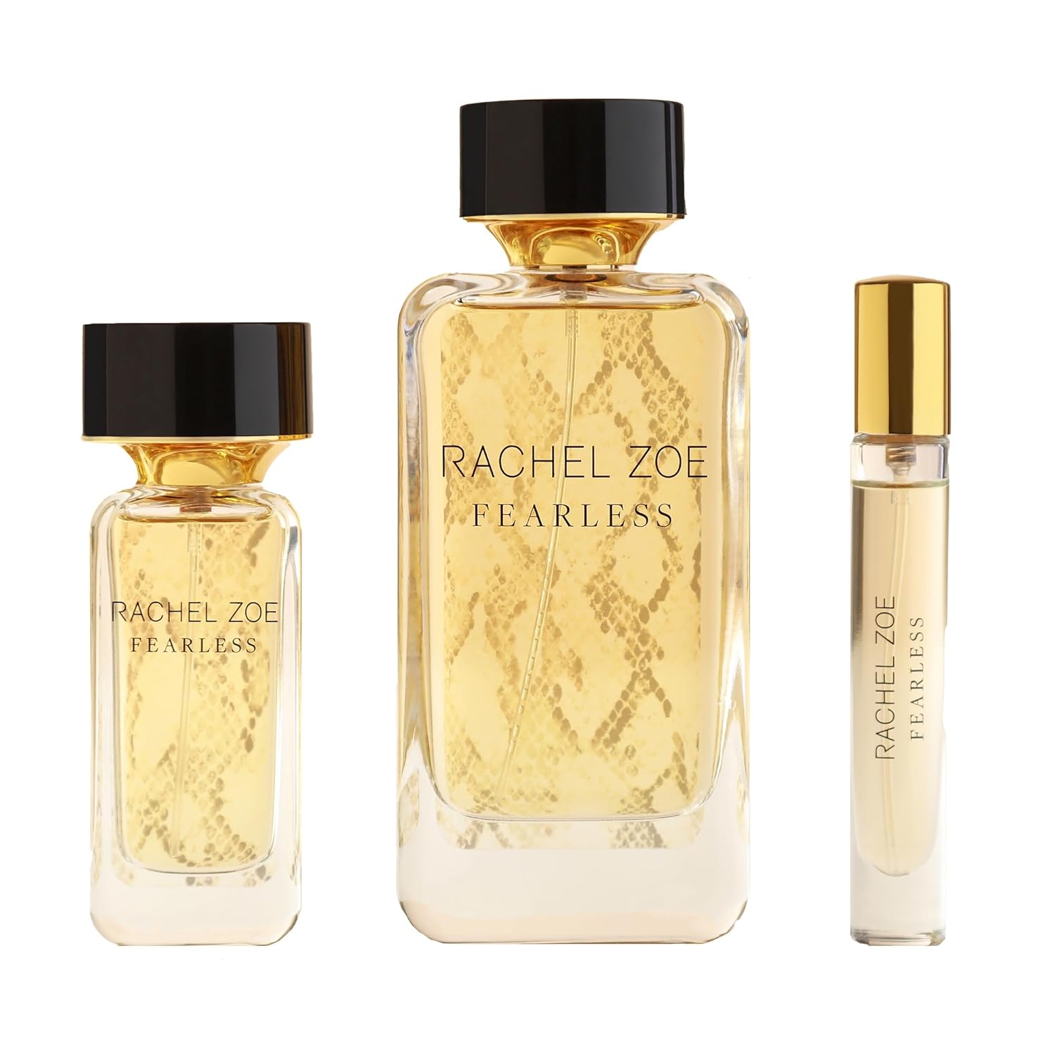 Rachel Zoe Fearless for Women – 3 Pc Gift Set 3.4oz EDP Spray, 10oz Body Mist, Scarf