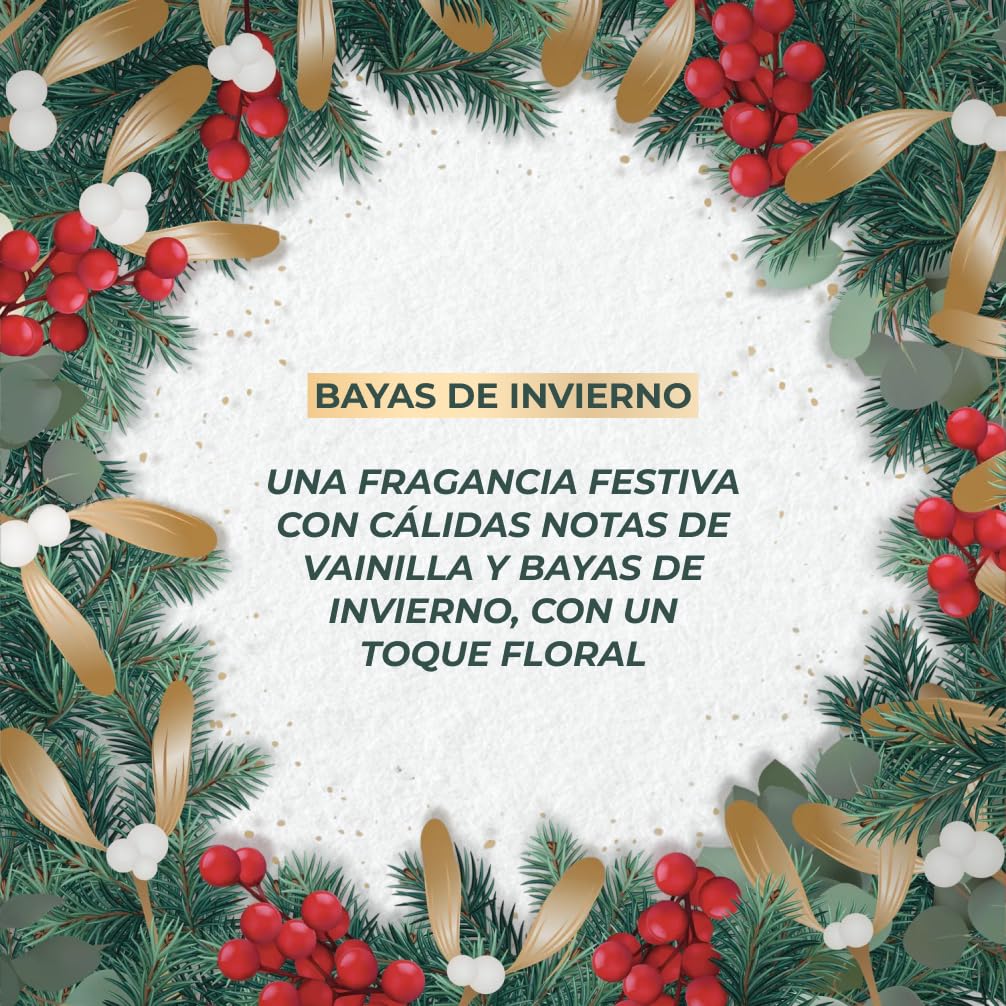 Yves Rocher Set de Regalo - Bayas de Invierno: Eau de Toilette & Gel de Ducha - Aroma Cálido de Vainilla, Bayas de Invierno y Notas Florales - Fórmula Vegana | Perfume para mujer afrutado y cálido, vainilla y bayas rojas, idea de regalo ideal para mujeres
