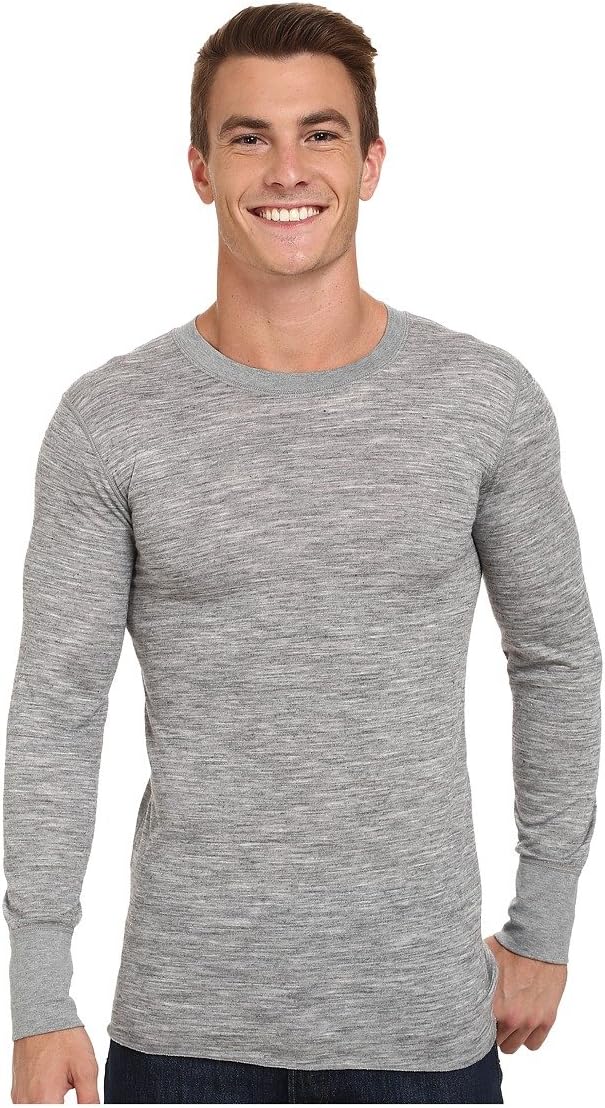 Men's 2-Layer Merino Wool Long Sleeve Crew