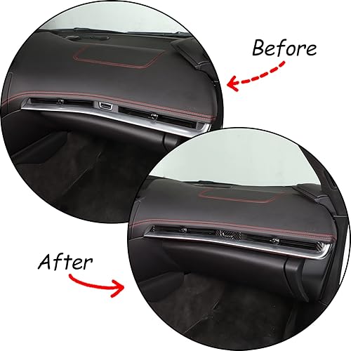 Vista 31 de CHEAYAR Cubierta decorativa para panel de interruptor de elevación de ventana, compatible con Chevrolet Corvette C8 2020-2023