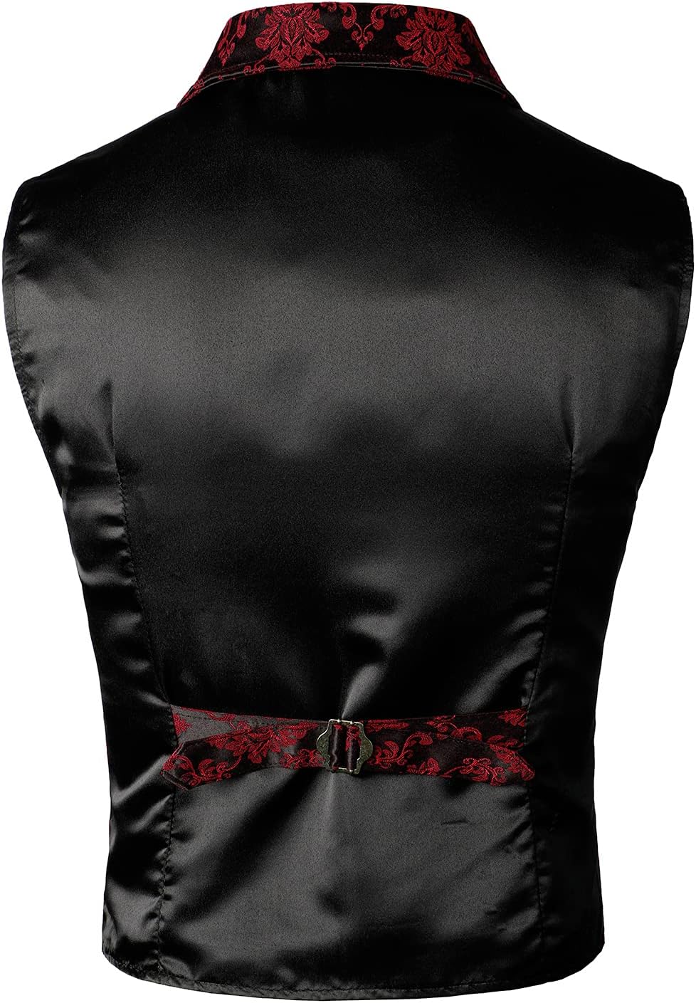 VATPAVE Mens Victorian Suit Vest Steampunk Gothic Waistcoat - Image 3