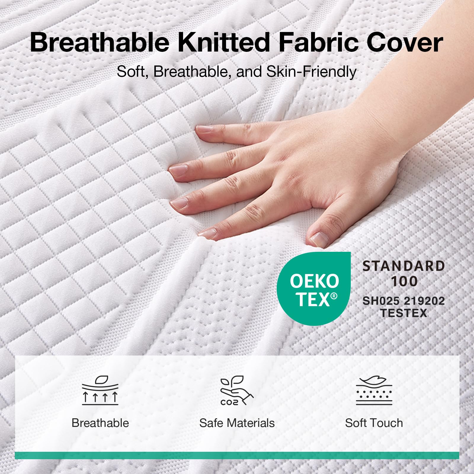 Novilla Matratzen Topper 180x200cm H2 H3, 5cm Höhe Gel Memory Schaum Matratzetopper 180x200 für Boxspringbett Wohnwagen Schlafsofa Matratzenauflage Bezug Waschbar Oeko-TEx