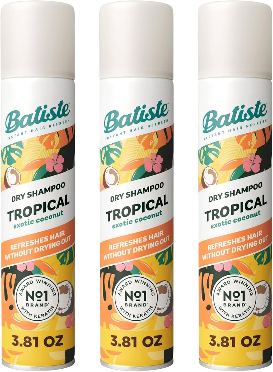 Batiste Dry Shampoo, Tropical Fragrance, 3.81 fl. oz.