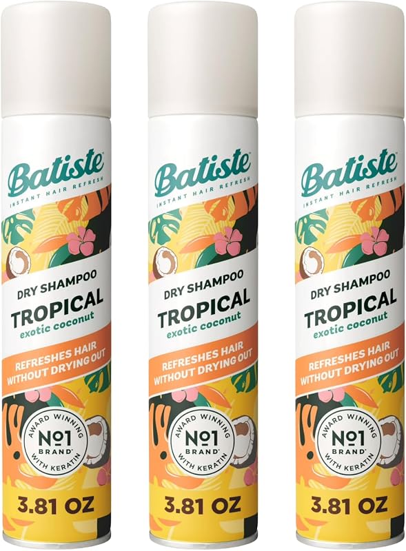 Batiste Dry Shampoo, Tropical Fragrance, 3.81 fl. oz.