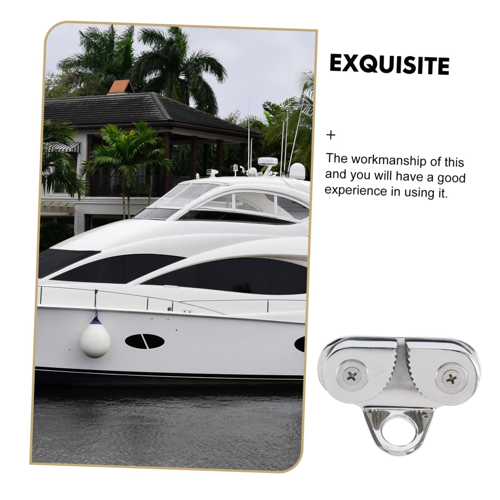 BESTonZON 316 Taquet Coinceur pour Voilier Harnais Taquet à Came pour Bateau Doubler Accessoire De Bateau Taquets De Bateau Taquet à Came avec Marin d'acier Canoë Accessoires De Bateau Marin