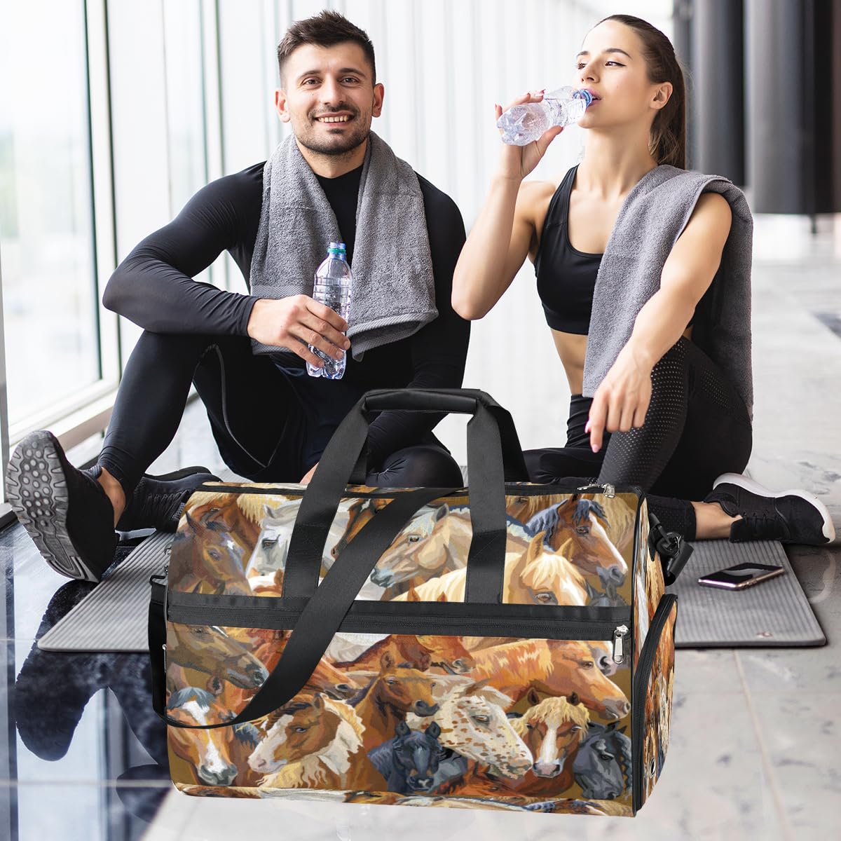 Personalisierte Sporttasche für Jungen und Männer, benutzerdefinierte Sport-Reisetasche mit Schuhfach, maßgeschneiderte Mädchen-Tanztasche, Wochenend-Übernachtungstasche für Frauen und Kinder,