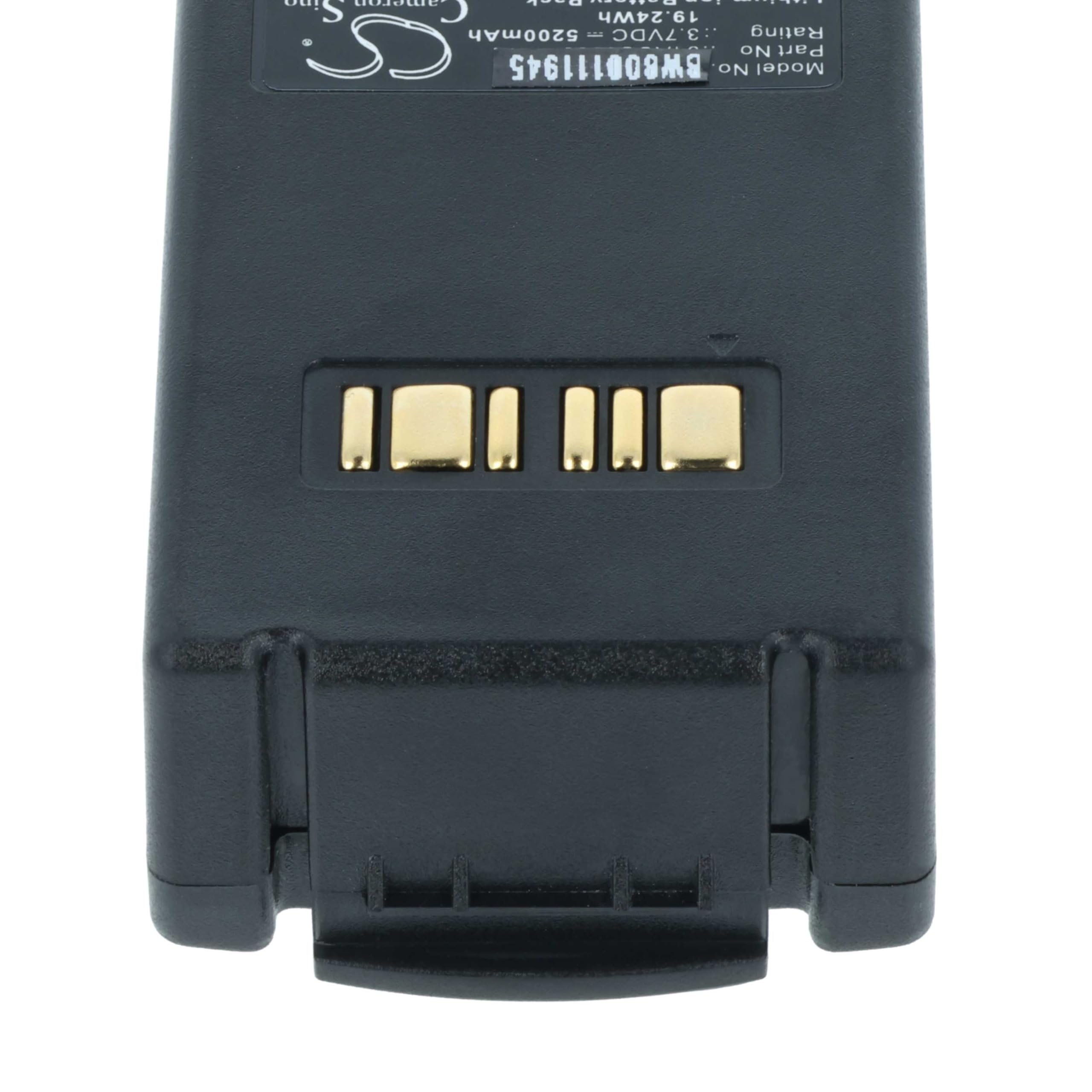 Bateria vhbw compatibile Datalogic Falcon X3 Plus X4, 5200mAh 3,7V Li-Ion per lettore codici a barre POS