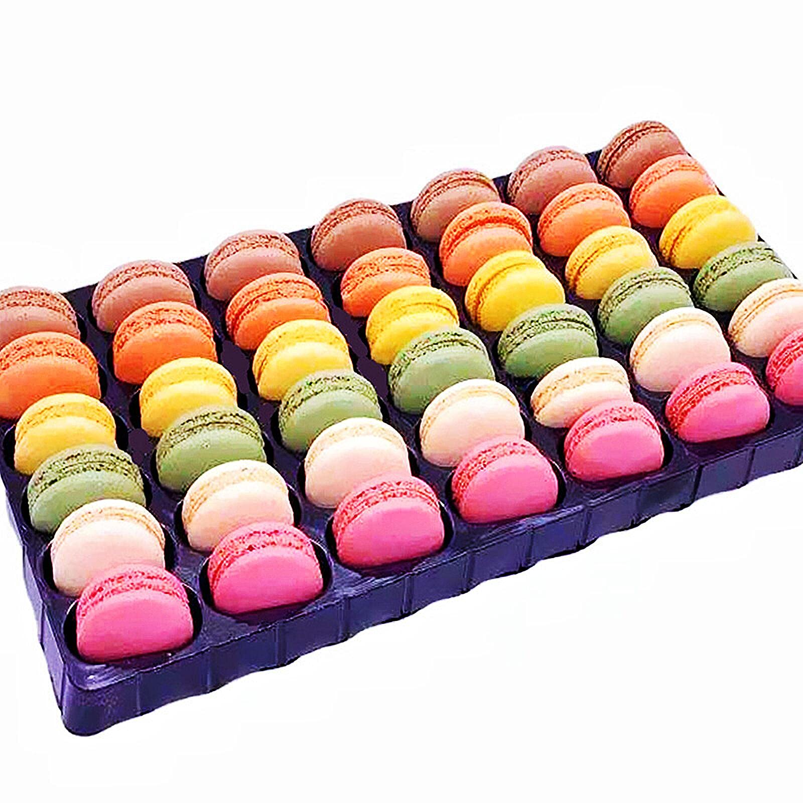 French Macarons, Macaron Cookies Gift Box, Handcrafted, Assorted Flavors, Delicious Luxury Gourmet Gift, Party Favor, & Sweet Snack, Ideal Gifts For Any Occasion 42 Pcs