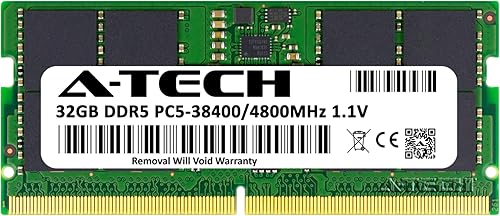 Miniatura 2 de A-Tech 32 GB de RAM compatible con ASUS TUF Dash F15 (2022) portátil para juegos  DDR5 4800MHz PC5-38400 SODIMM 2Rx8 1.1V 262 pines no ECC