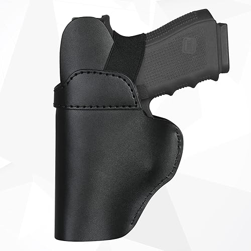 Miniatura 6 de IWB - Funda de piel auténtica para Glock 194243X, Sig P365P320P220, Ruger LCPLC9SSecurity 9Max 9, Taurus G2G2CG3CGX4, Springfield HellcatXD, M&P