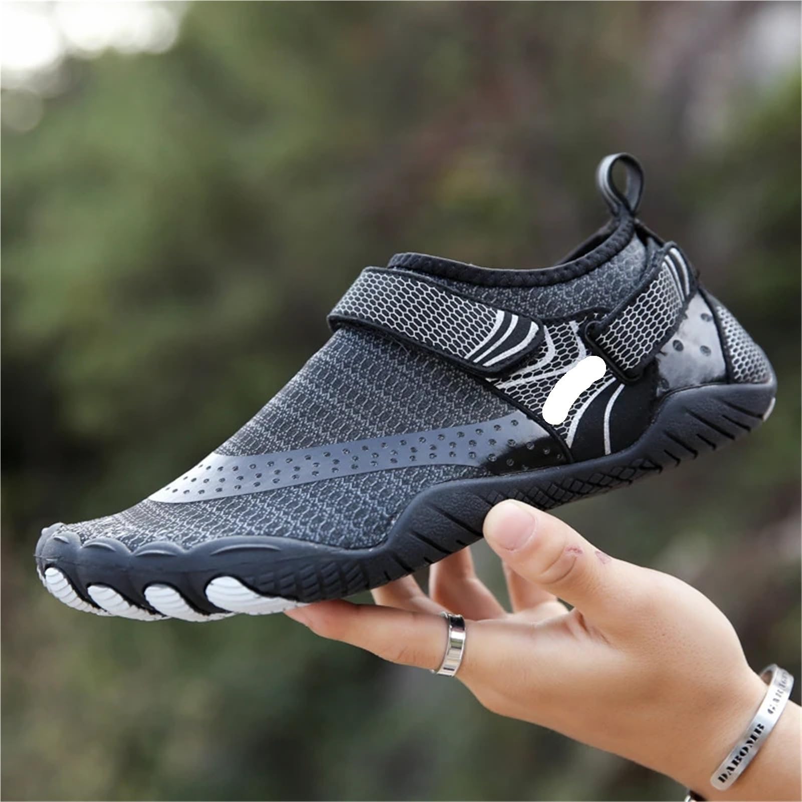 Zapatos De Agua Zapatillas de Agua for Hombre Natación Playa Calzado de vadeo de Secado rápido Zapatos de Agua Sandalias Descalzas Transpirables(Rose Red,39)