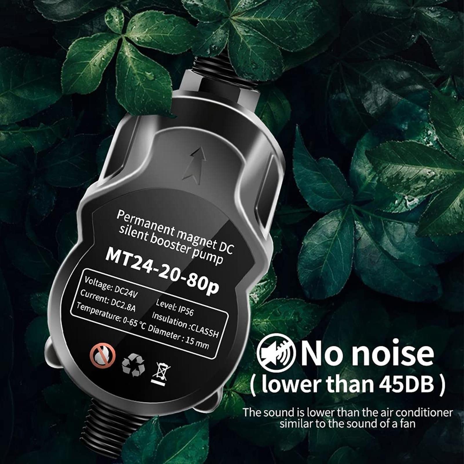 Pompa sommergibile Pompa per acqua ultra silenzios Pompa di aumento della pressione 'acqua IP56 Pompe di pressurizzazione ad alta efficienza silenziose impermeabili for acqua domestica, bagni intellig