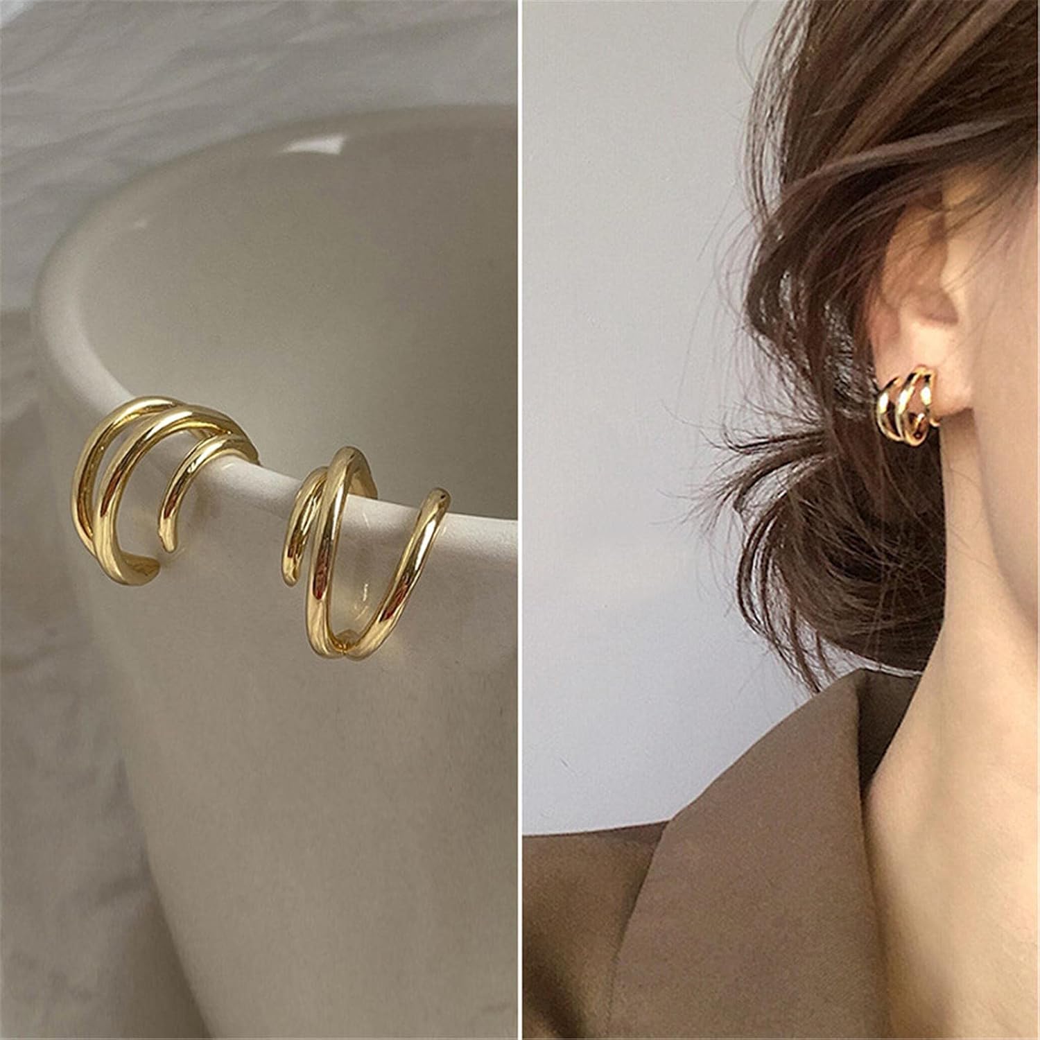 Creative Ball Earrings Cross Border European and American Fashion Earrings Ear Pink Earrings for Women Earrings
