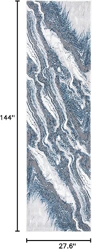 Miniatura 27 de SAFAVIEH Craft Collection - Alfombra de área de 5.3 x 7.6 pies, gris claro y gris, diseño abstracto moderno, no desprende pelusa y de fácil cuidado