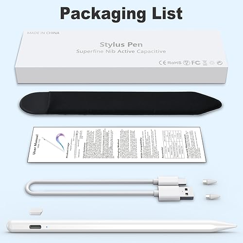 Miniatura 9 de Stylus Pen for iOS&Android Touch Screens, Active Pencil for Samsung, Smart Digital Stylus Pens for LenovoVivoMiHUAWEI and Other Tablets,