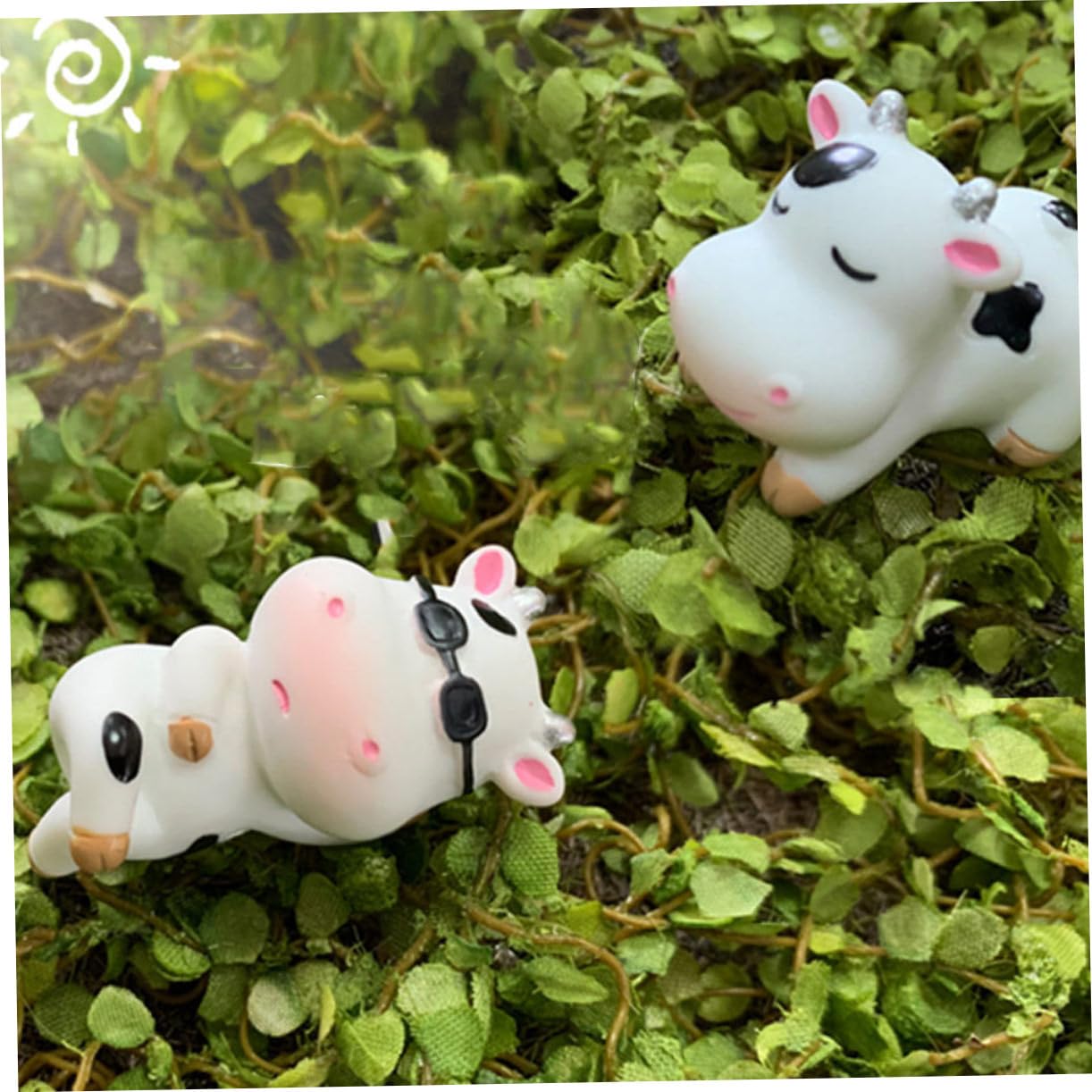 Figurine Vache Holstein En Plastique - 12,6x8,2x6, - Truffaut D'Isneauville