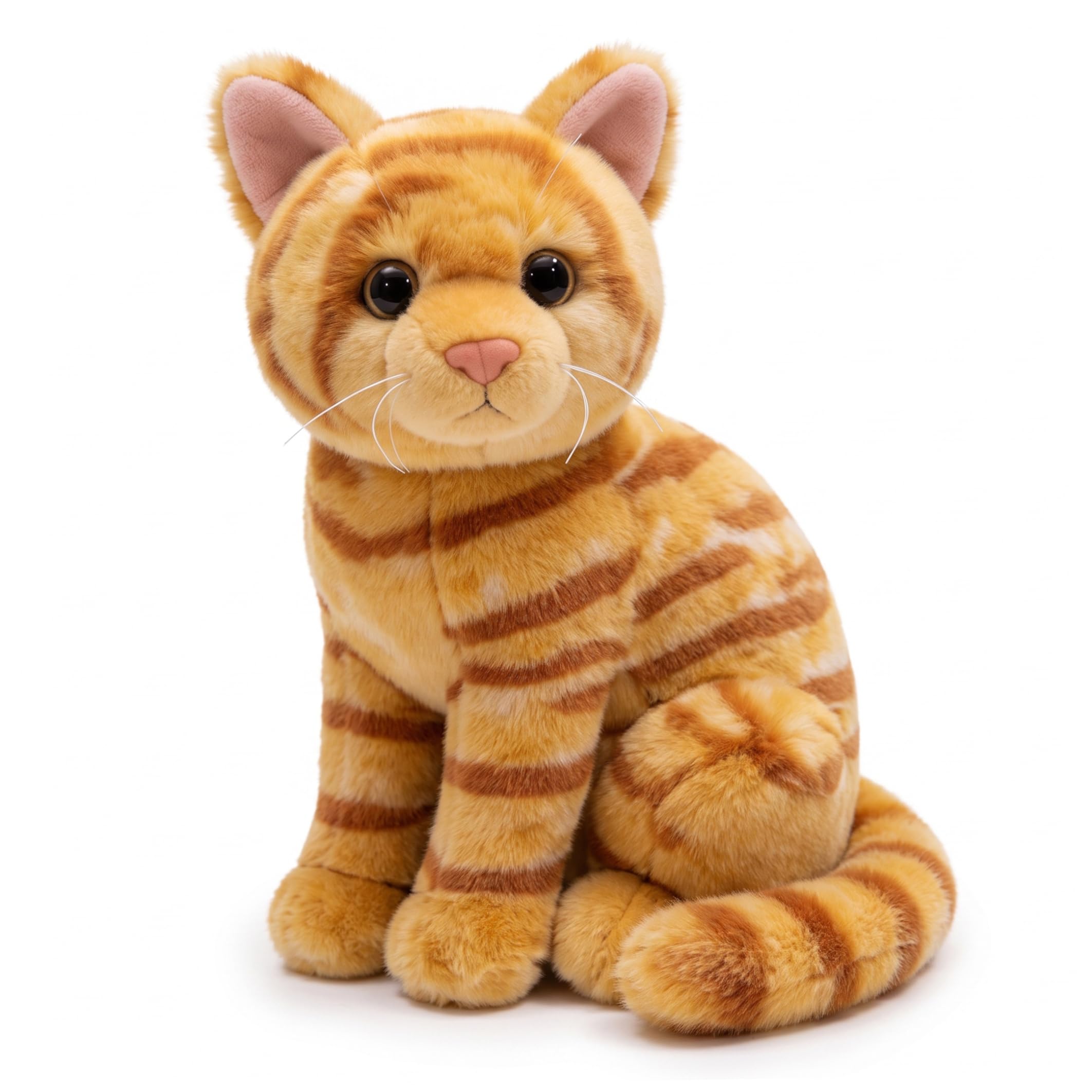 BeVistoso Stuffed Cat, Soft Lightweight Cuddly Cat Plush Toy, 26cm Style 3, Stuffed Animal