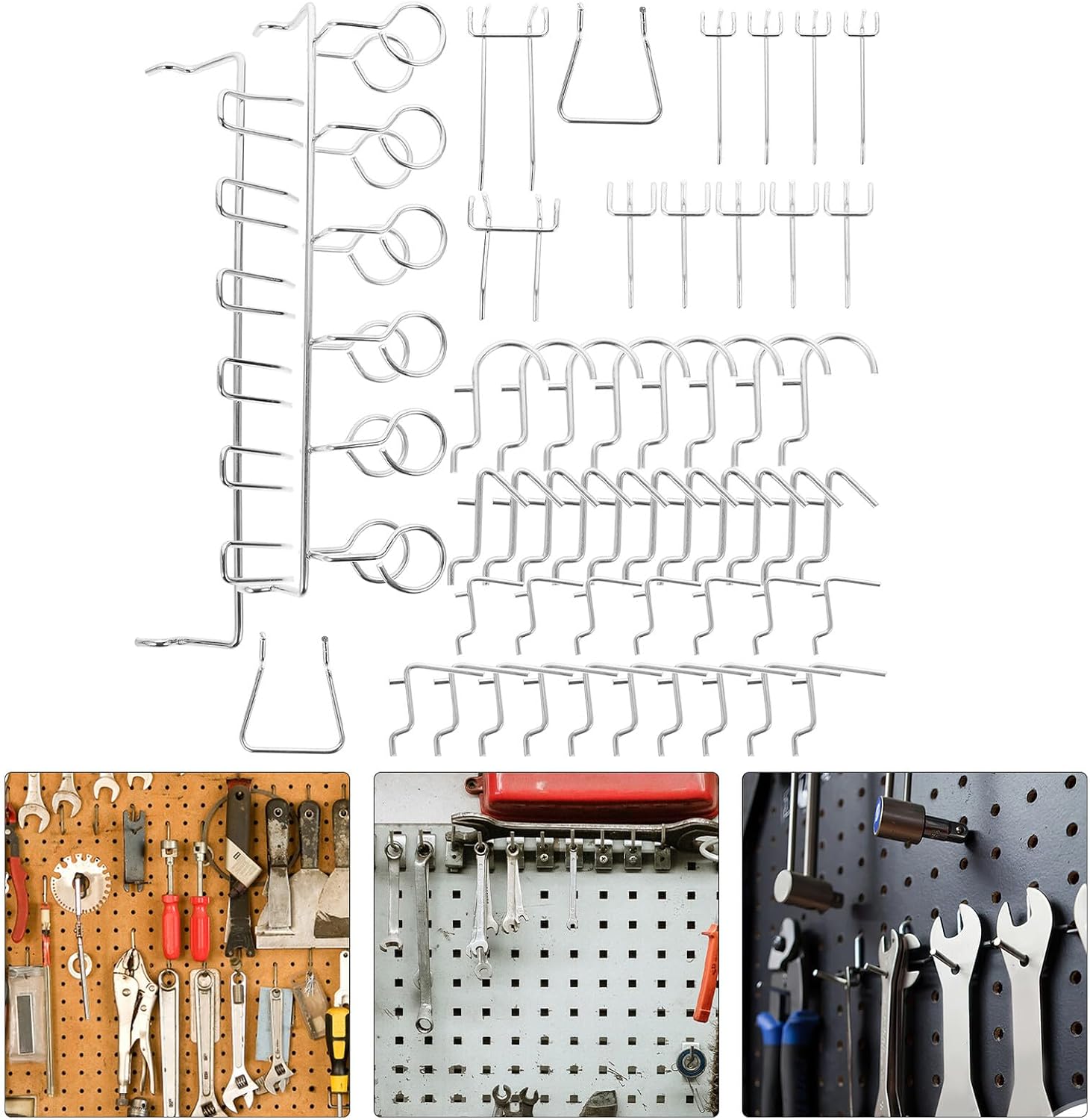 Multi-use Iron Hooks Set Household Utility Hooks for Hanging Clothes and Accessories Wardrobe Hanging Organizer for Home Storage and Organization
