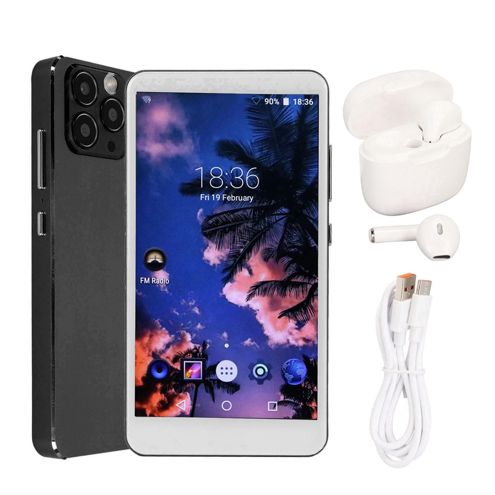 Acouto Reproductor MP4 con Sonido HiFi Reproductor MP4 Portátil Completo de 5 0 Pulgadas con Chip de Auriculares para Ejecutar un de Música Completo HiFi Bluetooth (Black)