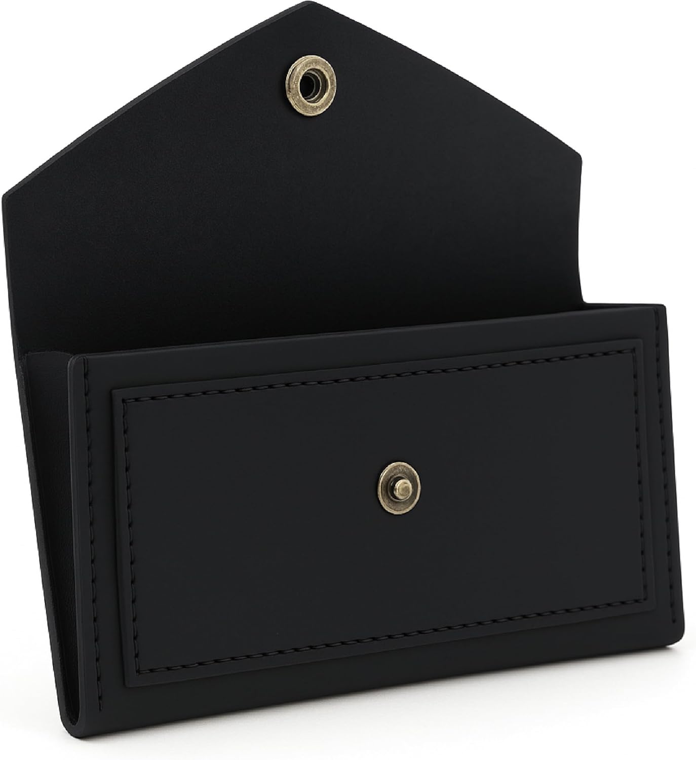 Black Genuine Leather Wallets for Women - Stylish Money Bag Leather Cash Envelope Wallet & Mobile Holder - Travel Money Pouch for Cash Small Money Bag for Cash Budgeting Currency Holder