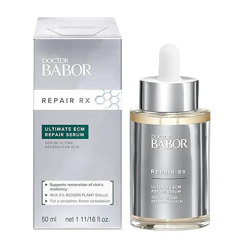 DOCTOR Babor REPAIR RX Ultimate ECM - Suero reparador, con ácido hialurónico, aumenta el colágeno y la elasticidad para un tono uniforme de la piel,