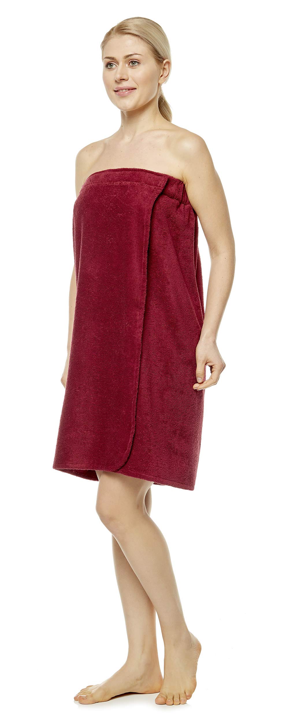 Gonna Asciugamano Sauna Donna - Kilt Spiaggia E Spa Con Tasche - Microfibra Assorbente 80x140 Cm - Foto 7