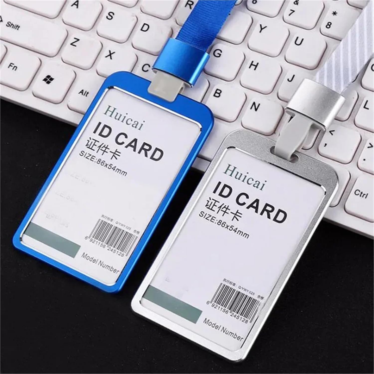 Aluminum Alloy Work Name Card 10pcs Aluminum Alloy Card Cover Men Women Business Work Name ID Badge Lanyard Metal Case Credit Holder Bags Protector