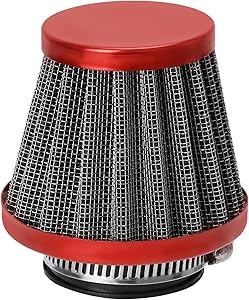 HIAORS 35mm Motorcycle Air Filter (Red)