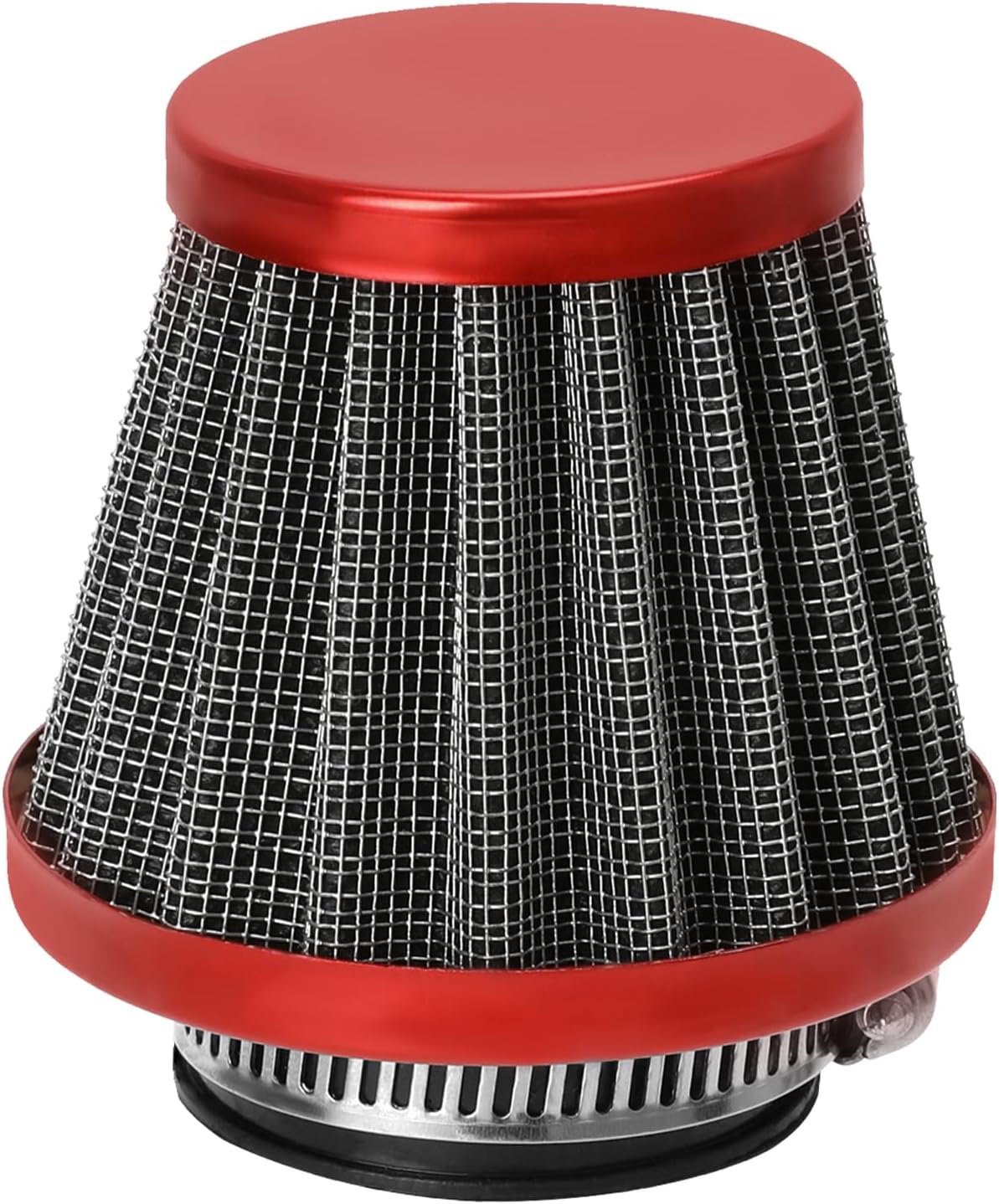 HIAORS 35mm Motorcycle Air Filter Compatible with 50cc 70cc 90cc 110cc 125cc Coolster Tao Tao Sunl Apollo Roketa X-pro SSR Baja Vitacci Peace Sports ATV Quad Go Kart Pit Dirt Bike Parts Red