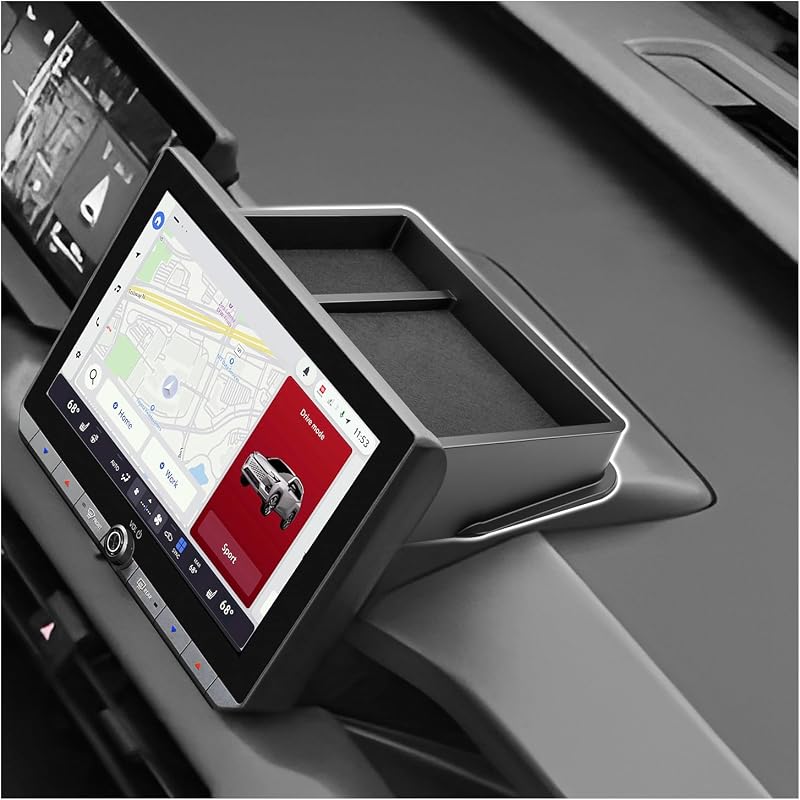 Bandeja organizadora para painel do Toyota RAV4 2026 SXCY, ABS, compatível com LE, XLE Premium, Woodland e SE com tela de 10,5 pol.