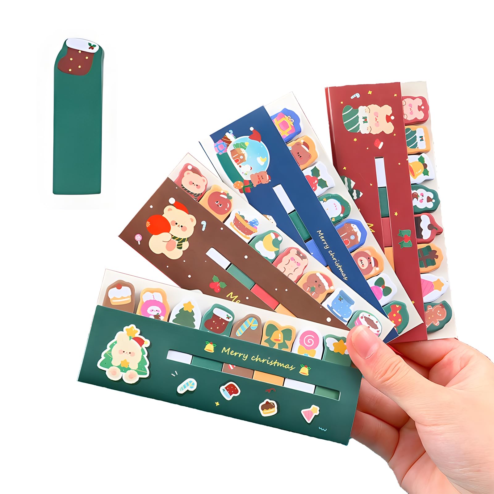 JYJLLM Brand 4 Different Christmas Style Sticky Notes Stickers Post it Post it Notes Stationery Stationery Supplies Sticky Notes Sticky Notes Set Funny Post it cat Post it Notes Funny Post it Funny